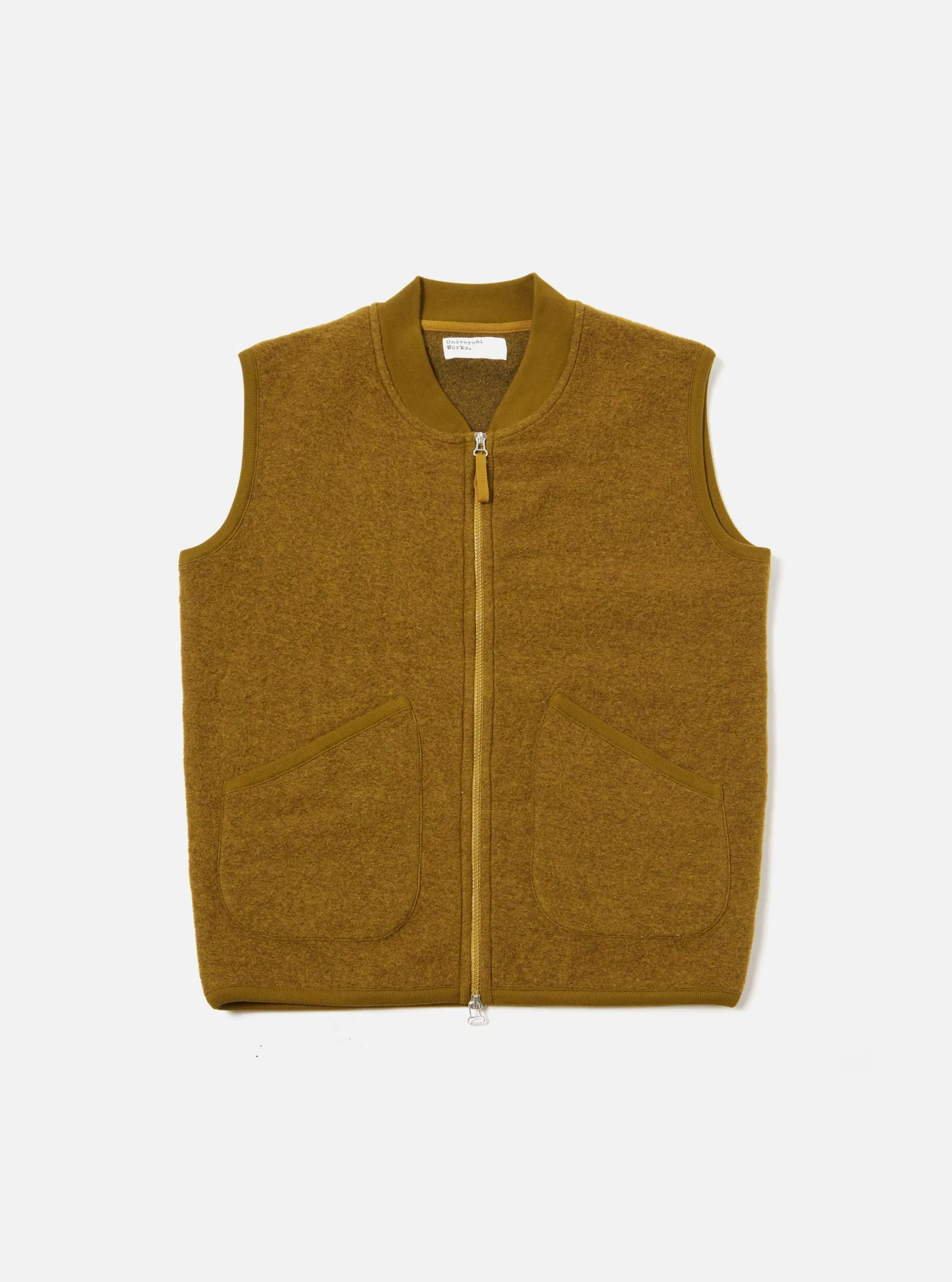 Zip Waistcoat | Mustard